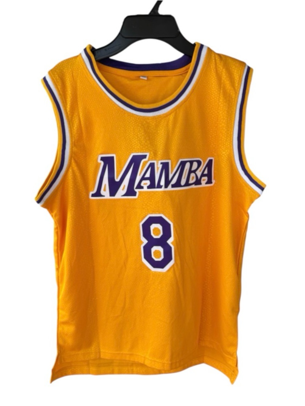 Mamba Bryant #8 Gold Basketball Jersey for youth large